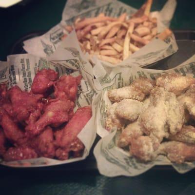 Original hot, garlic parmesan, and seasoned fries!