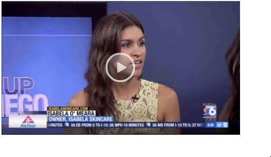 Isabela Skincare on Wake-up San Diego Channel 6