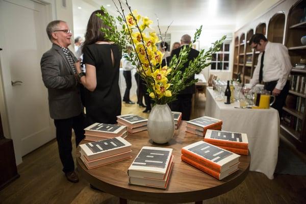 Book Signing Reception in an Upper West Side private home.