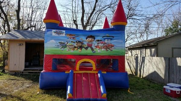 Paw Patrol castle $99 with 2 tables and 20 chairs 713.940.7018