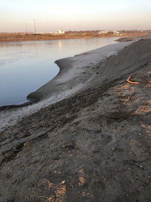 Missouri River inside park