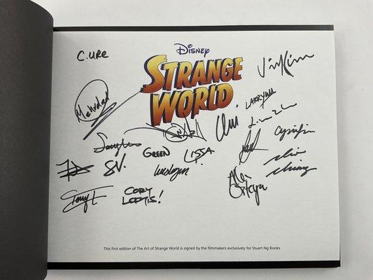 An exclusive edition autographed by the director and crew