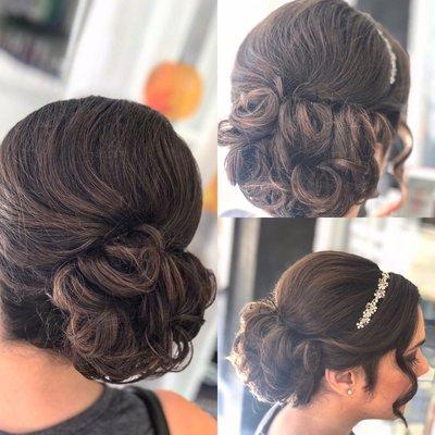 Beautiful up do for weddings and events