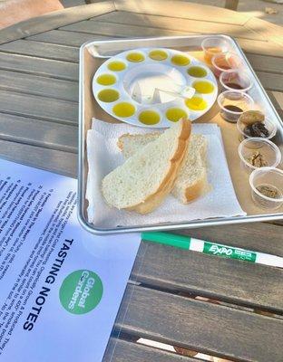 A $10 olive oil sommelier tasting of our  local EVOO's makes you an expert!