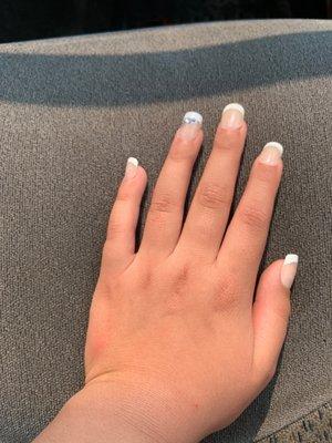 French tip rinestone