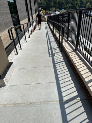 Would you take your wheel chair down this ramp?