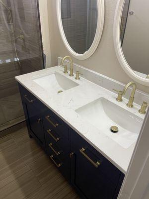 New vanity and faucet install.