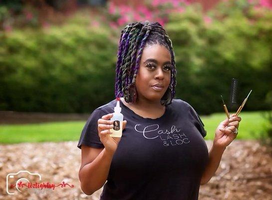 Owner and CEO of CASH LASH & LOC. Adrienne Cash