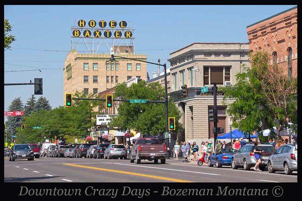 Downtown Bozeman Montana has amazing historical charm and is the place to be with boutiques, galleries and restaurants!