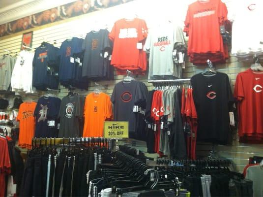 Local sports apparel.