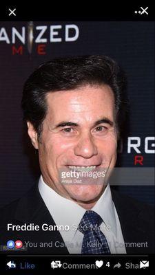 Freddie Ganno on the Red Carpet Premiere of "Unorganized Crime" at Raleigh Studios in Los Angeles, California in December 2016