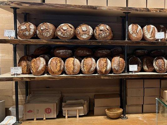 Bread...wonderful, glorious, yeasty rough breads.  Get one, or two, to take home.  Don't forget the virgin olive oil!