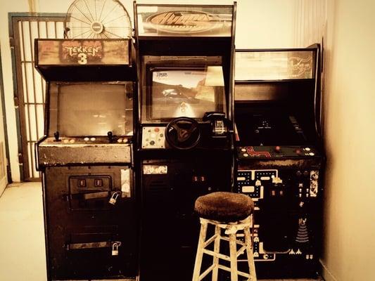 Old arcade game machines! I'm sold