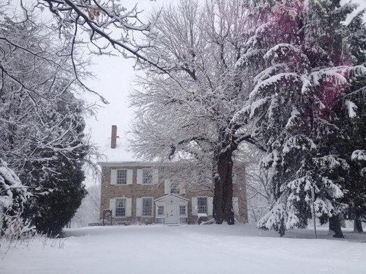 Summerseat in the snow.