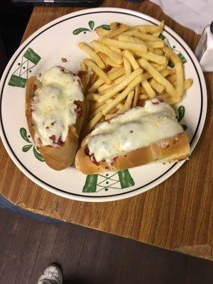 Hot Parm Sandwiches!