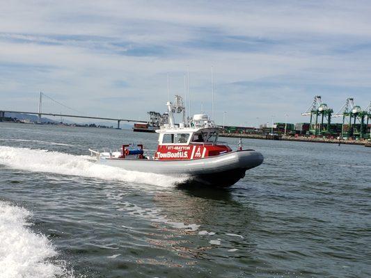 TowBoatUS Alameda is a 28' North River Almar.