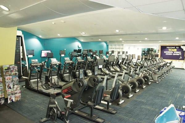 Treadmills, bikes and ellipticals