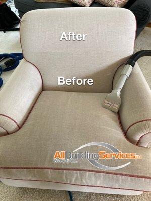 All Building Services also offers upholstery and furniture cleaning. Call today!