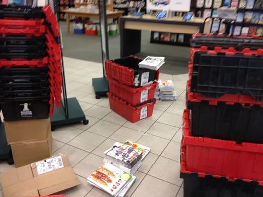 Cases of magazines have been left too close, too dangerous