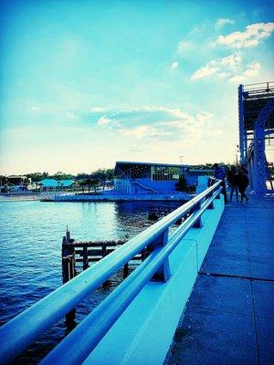 Gorgeous view on the bridge, on the way to the park