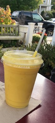 Be aware of the Mango Ginger Honey smoothie has bananas in it!