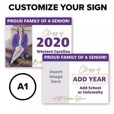 Customizable Graduation Lawn Signs