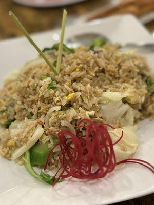 Vegetable Fried Rice - lovely presentation