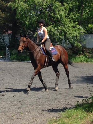 Ike getting his exercise