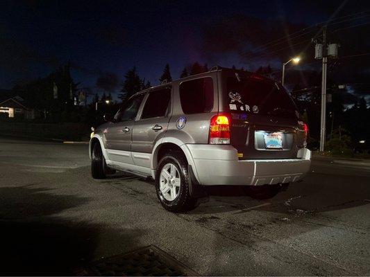 2006 Ford Escape Hybrid after touchless car wash