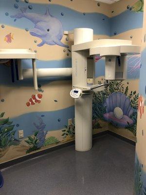 Fun, fish room x-ray area