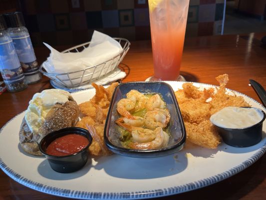 Shrimp three ways platter