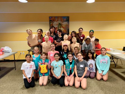 Onsite Group class for Girl Scouts