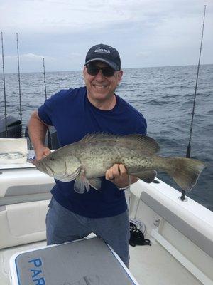 Gag Grouper on Viking Lady in Sarasota Florida