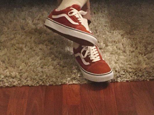 Women's Old School vans in Picante