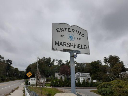 Entering Marshfield from Scituate.