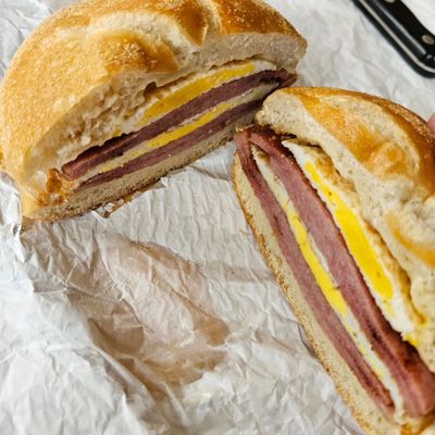 Pork roll egg and cheese