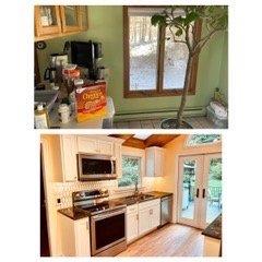 Kitchen before / after