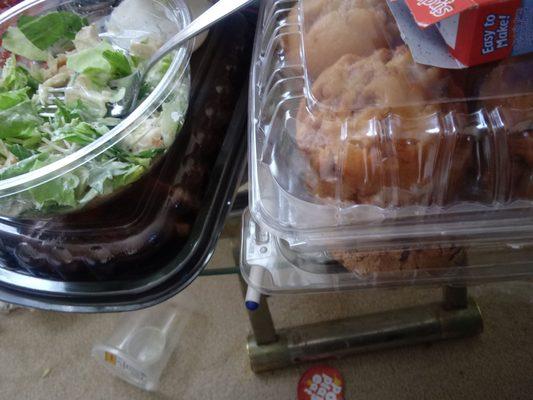 If you can't cook...stay out of the kitchen.. Ribs,salad,and Apple muffins coutesy of Stop & Shop