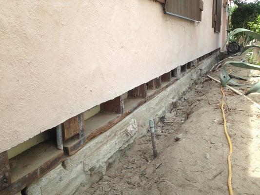 Will redid the lower section of stucco on my house which had detached from the foundation. He cleaned out the walls too.