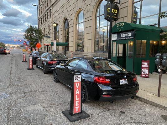 C-Town Valet LLC @ Crop BISTRO & BAR
 Another Beautiful Evening in CLE.