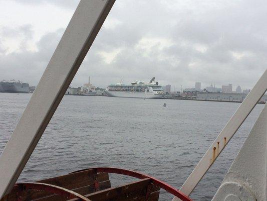 Passing the Baltimore cruise ship port.