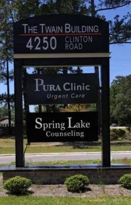 Spring Lake Counseling Center, Inc. Fayetteville, NC Location Sign