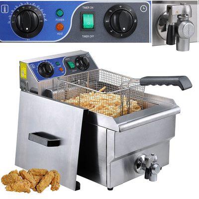 10L Electric Deep Fryer 1500w with valve