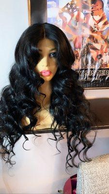 Lace closure wig