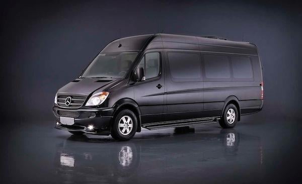 Custom corporate style seating luxury van