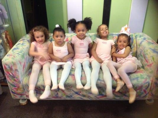 Some of the girls in my daughter's Toddler Fairy Dance Class :)