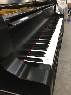 New Finish (Ebony Satin) New White Keys New Red Felt