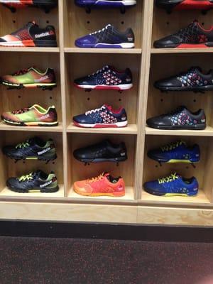 These here are the shoes here at reebok! (I'm not sure if I checked into the right reebok store)