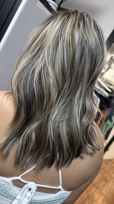 Blonde highlights