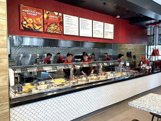 Counter Area and Cheerful Staff